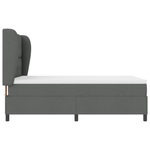 Casa si Gradina - Mobilier - Paturi si accesorii - Paturi - Pat box spring cu saltea, gri inchis, 160x200 cm, textil - Infinity.ro
