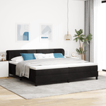 Casa si Gradina - Mobilier - Paturi si accesorii - Paturi - Pat box spring  cu saltea Negru 200x200 cm Catifea - Infinity.ro