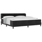 Casa si Gradina - Mobilier - Paturi si accesorii - Paturi - Pat box spring  cu saltea Negru 200x200 cm Catifea - Infinity.ro