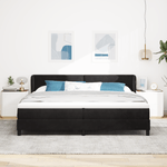 Casa si Gradina - Mobilier - Paturi si accesorii - Paturi - Pat box spring  cu saltea Negru 200x200 cm Catifea - Infinity.ro