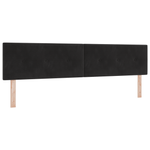 Casa si Gradina - Mobilier - Paturi si accesorii - Paturi - Pat box spring  cu saltea Negru 200x200 cm Catifea - Infinity.ro