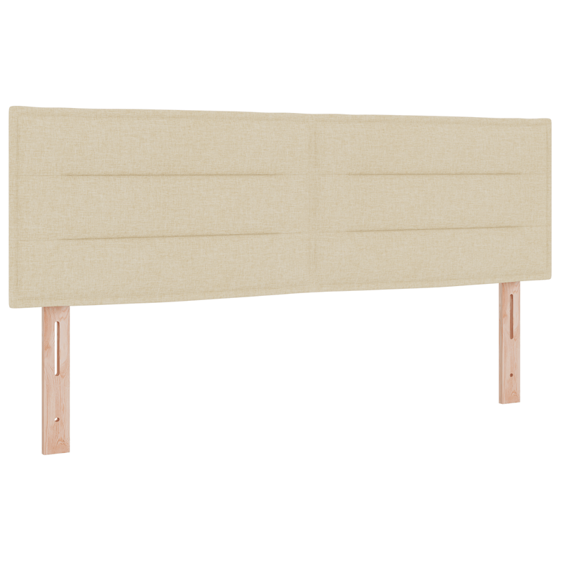 Casa si Gradina - Mobilier - Paturi si accesorii - Paturi - Pat Box Spring  cu Saltea Crem 160x200 cm Fabric - Infinity.ro