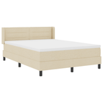 Casa si Gradina - Mobilier - Paturi si accesorii - Paturi - Pat Box Spring  cu Saltea Crem 160x200 cm Fabric - Infinity.ro
