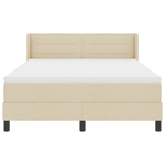 Casa si Gradina - Mobilier - Paturi si accesorii - Paturi - Pat Box Spring  cu Saltea Crem 160x200 cm Fabric - Infinity.ro