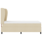Casa si Gradina - Mobilier - Paturi si accesorii - Paturi - Pat box spring cu saltea, crem, 80x200 cm, textil - Infinity.ro