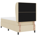 Casa si Gradina - Mobilier - Paturi si accesorii - Paturi - Pat box spring cu saltea, crem, 80x200 cm, textil - Infinity.ro