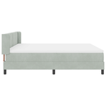 Casa si Gradina - Mobilier - Paturi si accesorii - Paturi - Pat box spring cu saltea, gri deschis, 180x200 cm, catifea - Infinity.ro