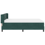 Casa si Gradina - Mobilier - Paturi si accesorii - Paturi - Pat box spring cu saltea, verde inchis, 140x190 cm, catifea - Infinity.ro