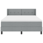 Casa si Gradina - Mobilier - Paturi si accesorii - Paturi - Pat cu arcuri si saltea Gri deschis 140x200 cm din tesatura - Infinity.ro