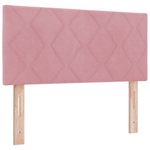 Casa si Gradina - Mobilier - Paturi si accesorii - Paturi - Pat cu saltea cu arcuri Roz 100x200 cm Catifea - Infinity.ro