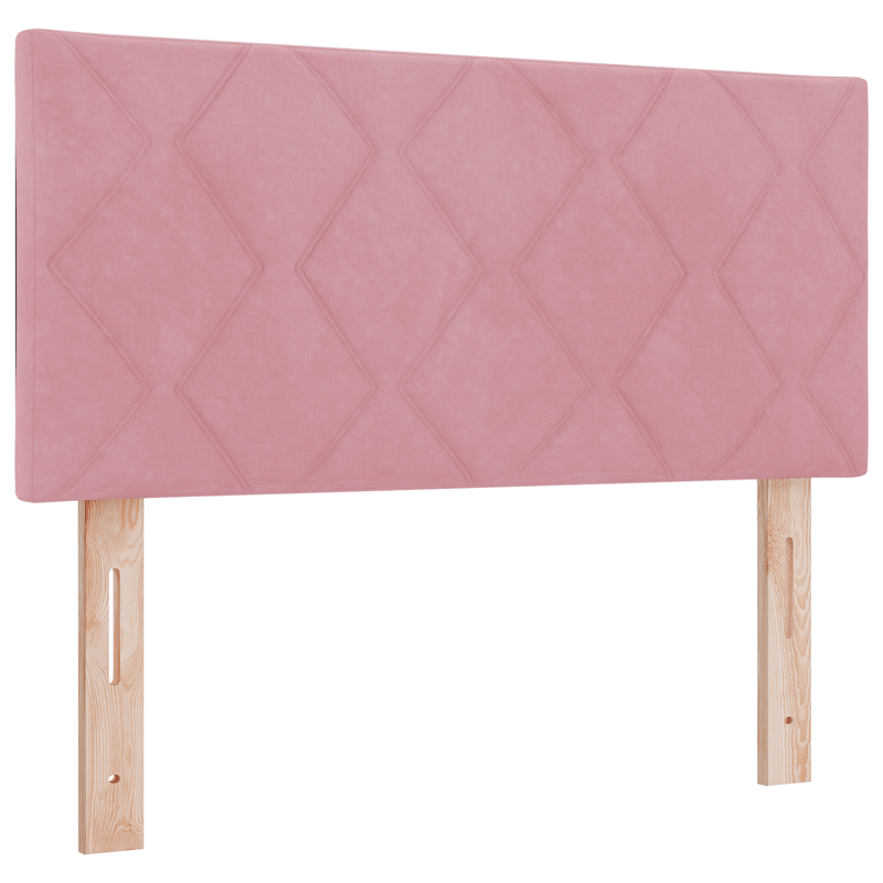 Casa si Gradina - Mobilier - Paturi si accesorii - Paturi - Pat cu saltea cu arcuri Roz 100x200 cm Catifea - Infinity.ro