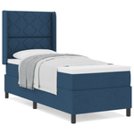 Casa si Gradina - Mobilier - Paturi si accesorii - Paturi - Pat box spring cu saltea, albastru, 80x200 cm, textil - Infinity.ro