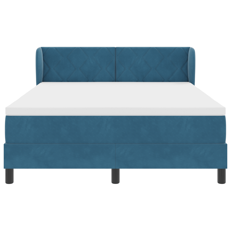 Casa si Gradina - Mobilier - Paturi si accesorii - Paturi - Cadru de pat cu spring-uri Pocket Albastru inchis 160x200 cm - Infinity.ro