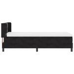 Casa si Gradina - Mobilier - Paturi si accesorii - Paturi - Pat box spring cu saltea, negru, 90x200 cm, catifea - Infinity.ro