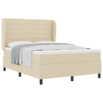 Casa si Gradina - Mobilier - Paturi si accesorii - Paturi - Pat Box Spring cu Saltea Crem 140x190 cm Fabrica - Infinity.ro