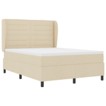 Casa si Gradina - Mobilier - Paturi si accesorii - Paturi - Pat Box Spring cu Saltea Crem 140x190 cm Fabrica - Infinity.ro