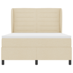 Casa si Gradina - Mobilier - Paturi si accesorii - Paturi - Pat Box Spring cu Saltea Crem 140x190 cm Fabrica - Infinity.ro