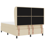 Casa si Gradina - Mobilier - Paturi si accesorii - Paturi - Pat Box Spring cu Saltea Crem 140x190 cm Fabrica - Infinity.ro