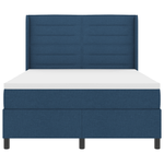 Casa si Gradina - Mobilier - Paturi si accesorii - Paturi - Pat box spring cu saltea, albastru, 140x190 cm, textil - Infinity.ro
