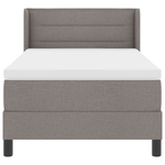 Casa si Gradina - Mobilier - Paturi si accesorii - Paturi - Pat cu Box Spring  cu saltea gri taupe 90x190 cm tesatura - Infinity.ro