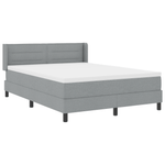 Casa si Gradina - Mobilier - Paturi si accesorii - Paturi - Pat cu Somiera  cu Saltea Gri Deschis 160x200 cm Material - Infinity.ro