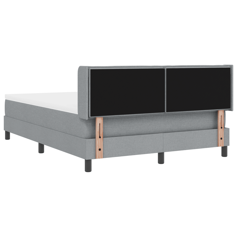 Casa si Gradina - Mobilier - Paturi si accesorii - Paturi - Pat cu Somiera  cu Saltea Gri Deschis 160x200 cm Material - Infinity.ro