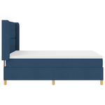 Casa si Gradina - Mobilier - Paturi si accesorii - Paturi - Pat box spring cu saltea, albastru, 140x190 cm, textil - Infinity.ro