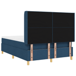 Casa si Gradina - Mobilier - Paturi si accesorii - Paturi - Pat box spring cu saltea, albastru, 140x190 cm, textil - Infinity.ro