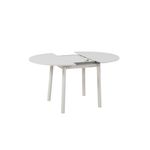Casa si Gradina - Mobilier - Mese si birouri - Mese bucatarie si dining - Masa extensibila, Hanah Home, pal melaminat, alb, 100x75x100 cm, extensibila pana la 139 cm - Infinity.ro