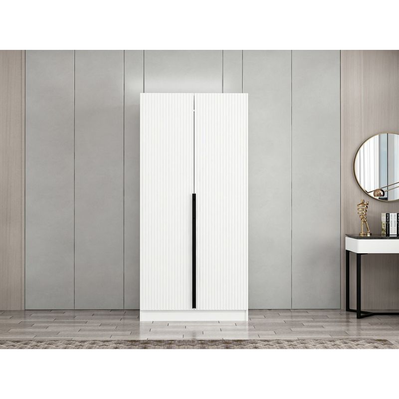 Casa si Gradina - Mobilier - Dulapuri si sifoniere - Sifoniere - Sifonier, Hanah Home, pal melaminat, alb, 90x52x210 cm - Infinity.ro