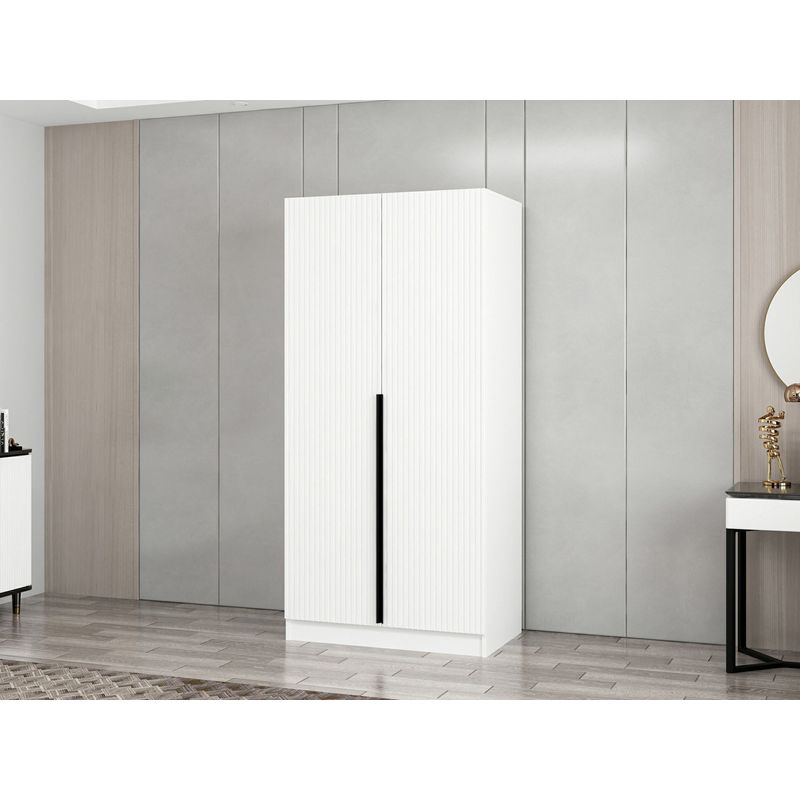 Casa si Gradina - Mobilier - Dulapuri si sifoniere - Sifoniere - Sifonier, Hanah Home, pal melaminat, alb, 90x52x210 cm - Infinity.ro