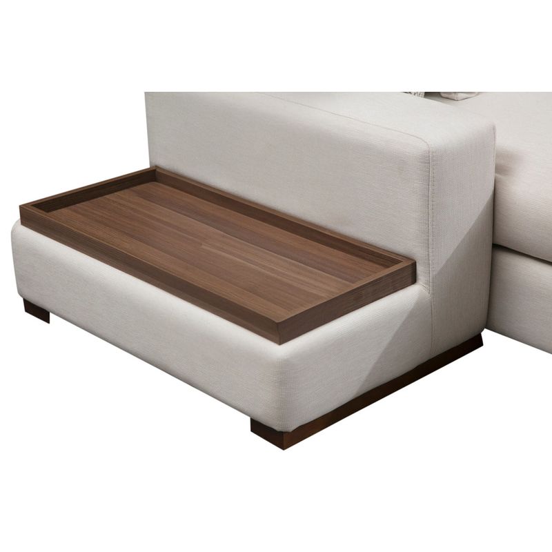Casa si Gradina - Mobilier - Canapele si coltare - Coltare - Coltar, Atelier Del Sofa, lemn de fag si pal, alb, 374x428x95 cm - Infinity.ro