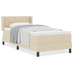 Casa si Gradina - Mobilier - Paturi si accesorii - Paturi - Pat Box Spring  cu Saltea Crem 100x200 cm Fabrica - Infinity.ro