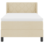 Casa si Gradina - Mobilier - Paturi si accesorii - Paturi - Pat Box Spring  cu Saltea Crem 100x200 cm Fabrica - Infinity.ro