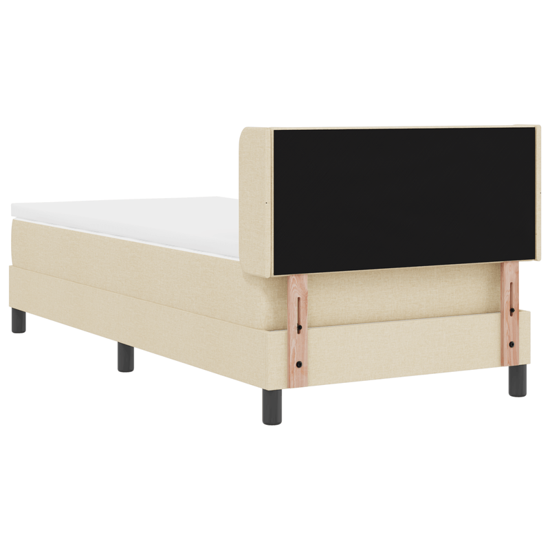Casa si Gradina - Mobilier - Paturi si accesorii - Paturi - Pat Box Spring  cu Saltea Crem 100x200 cm Fabrica - Infinity.ro