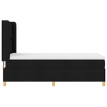 Casa si Gradina - Mobilier - Paturi si accesorii - Paturi - Pat cu saltea cu cadru negru 100x200 cm din stofa - Infinity.ro