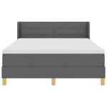 Casa si Gradina - Mobilier - Paturi si accesorii - Paturi - Pat cu somiera  cu saltea gri inchis 140x190 cm din tesatura - Infinity.ro