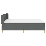 Casa si Gradina - Mobilier - Paturi si accesorii - Paturi - Pat cu somiera  cu saltea gri inchis 140x190 cm din tesatura - Infinity.ro