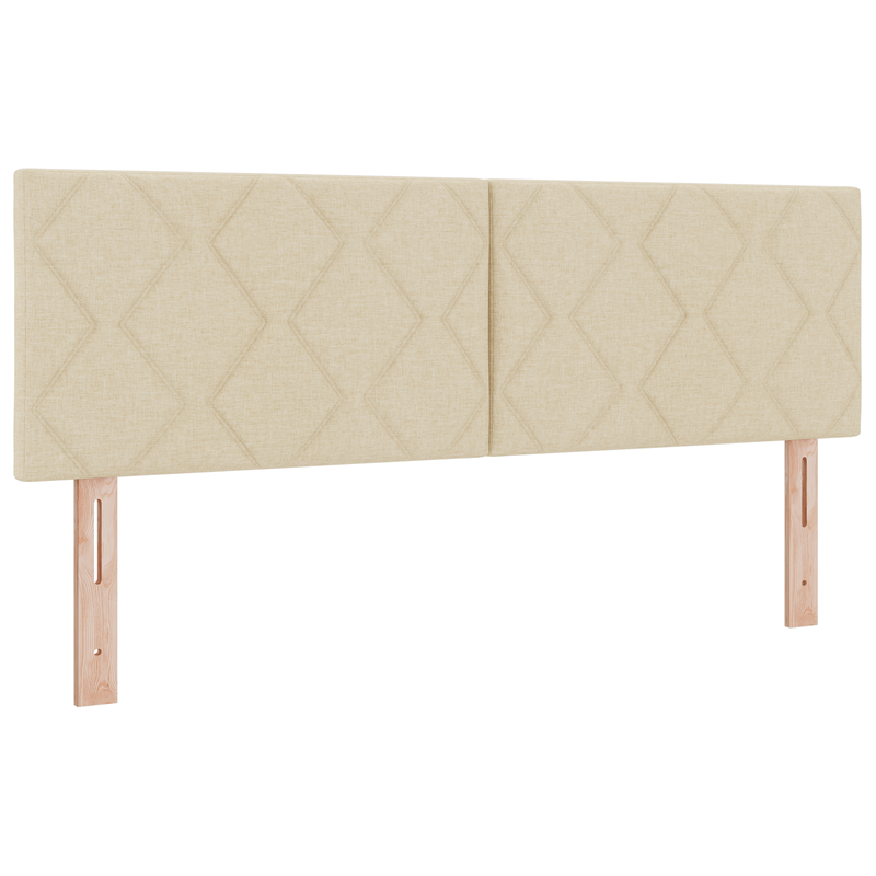 Casa si Gradina - Mobilier - Paturi si accesorii - Paturi - Pat Box Spring  cu Saltea Crem 160x200 cm Fabric - Infinity.ro