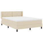 Casa si Gradina - Mobilier - Paturi si accesorii - Paturi - Pat Box Spring  cu Saltea Crem 160x200 cm Fabric - Infinity.ro