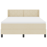 Casa si Gradina - Mobilier - Paturi si accesorii - Paturi - Pat Box Spring  cu Saltea Crem 160x200 cm Fabric - Infinity.ro