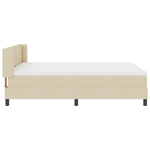 Casa si Gradina - Mobilier - Paturi si accesorii - Paturi - Pat Box Spring  cu Saltea Crem 160x200 cm Fabric - Infinity.ro