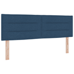 Casa si Gradina - Mobilier - Paturi si accesorii - Paturi - Pat Box Spring Albastru cu Saltea 160x200 cm Material textil - Infinity.ro