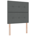 Casa si Gradina - Mobilier - Paturi si accesorii - Paturi - Pat box spring cu saltea, gri inchis, 80x200 cm, textil - Infinity.ro