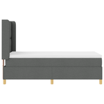 Casa si Gradina - Mobilier - Paturi si accesorii - Paturi - Pat box spring cu saltea, gri inchis, 80x200 cm, textil - Infinity.ro