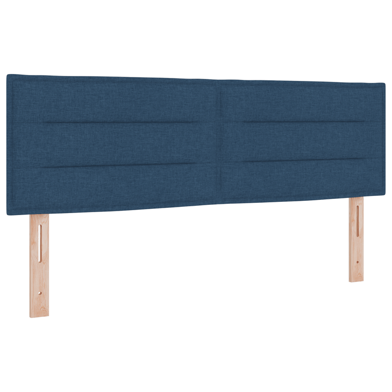 Casa si Gradina - Mobilier - Paturi si accesorii - Paturi - Pat cu arc cu saltea albastra 140x200 cm tesatura - Infinity.ro