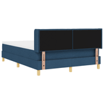Casa si Gradina - Mobilier - Paturi si accesorii - Paturi - Pat cu arc cu saltea albastra 140x200 cm tesatura - Infinity.ro