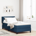 Casa si Gradina - Mobilier - Paturi si accesorii - Paturi - Pat cu arcuri  cu saltea Albastru 90x200 cm Material textil - Infinity.ro