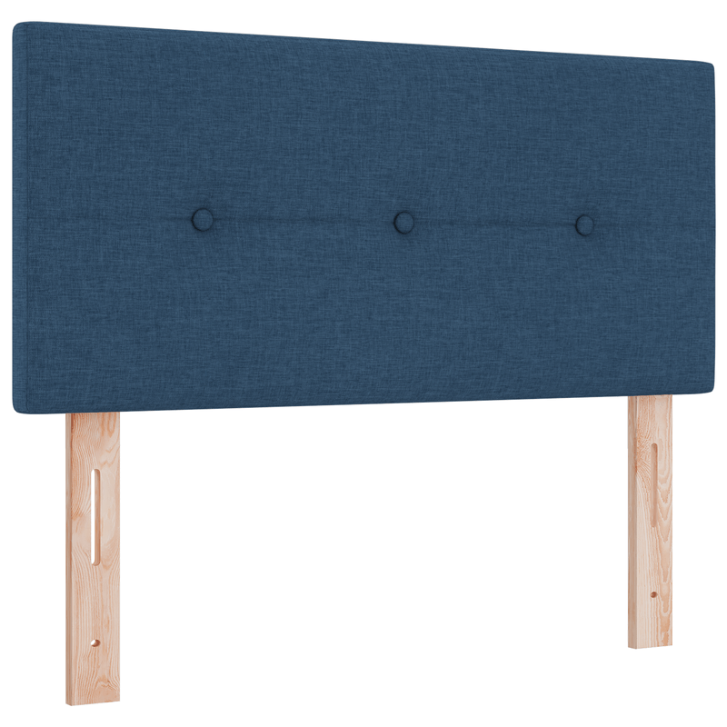 Casa si Gradina - Mobilier - Paturi si accesorii - Paturi - Pat cu arcuri  cu saltea Albastru 90x200 cm Material textil - Infinity.ro