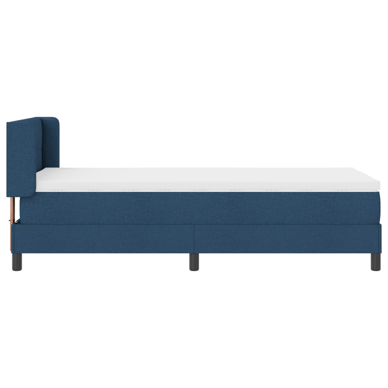 Casa si Gradina - Mobilier - Paturi si accesorii - Paturi - Pat cu arcuri  cu saltea Albastru 90x200 cm Material textil - Infinity.ro